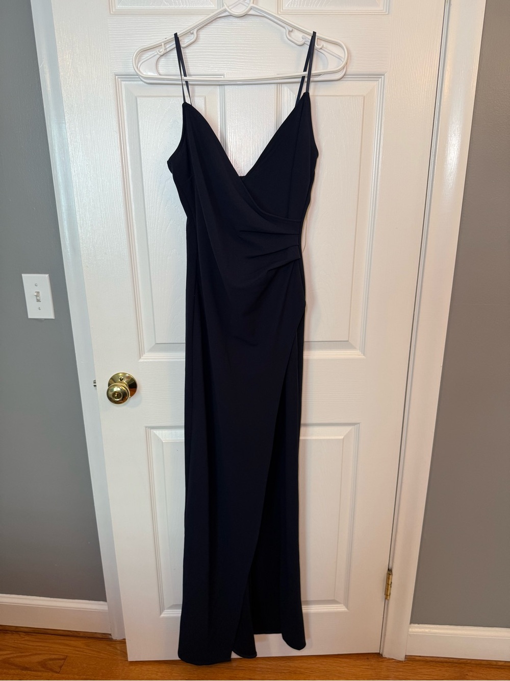 Windsor Black Spaghetti-Strap Maxi Dress